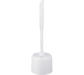 Merkloos Toilet brush - Toilet brush plastic -Toilet brush in holder - Toilet brush holder - Toilet brush - brush - Stainless -White Merkloos Toilet brush - Toilet brush plastic -Toilet brush in holder - Toilet brush holder - Toilet brush - brush - Stainless -White