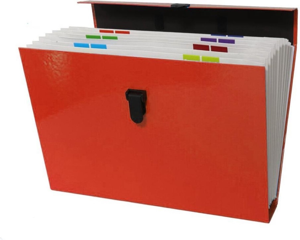 Merkloos Map Met Handvat - Bestandsmap - Sorteermap - Officemap - Documentenmap - Archiefkast/koffer 36x26 x 6 cm - Kantoor - Map - Papier - Office - Kantoor accessoires - Office mapping - Bureau - Office mappen - Kantoorartikelen