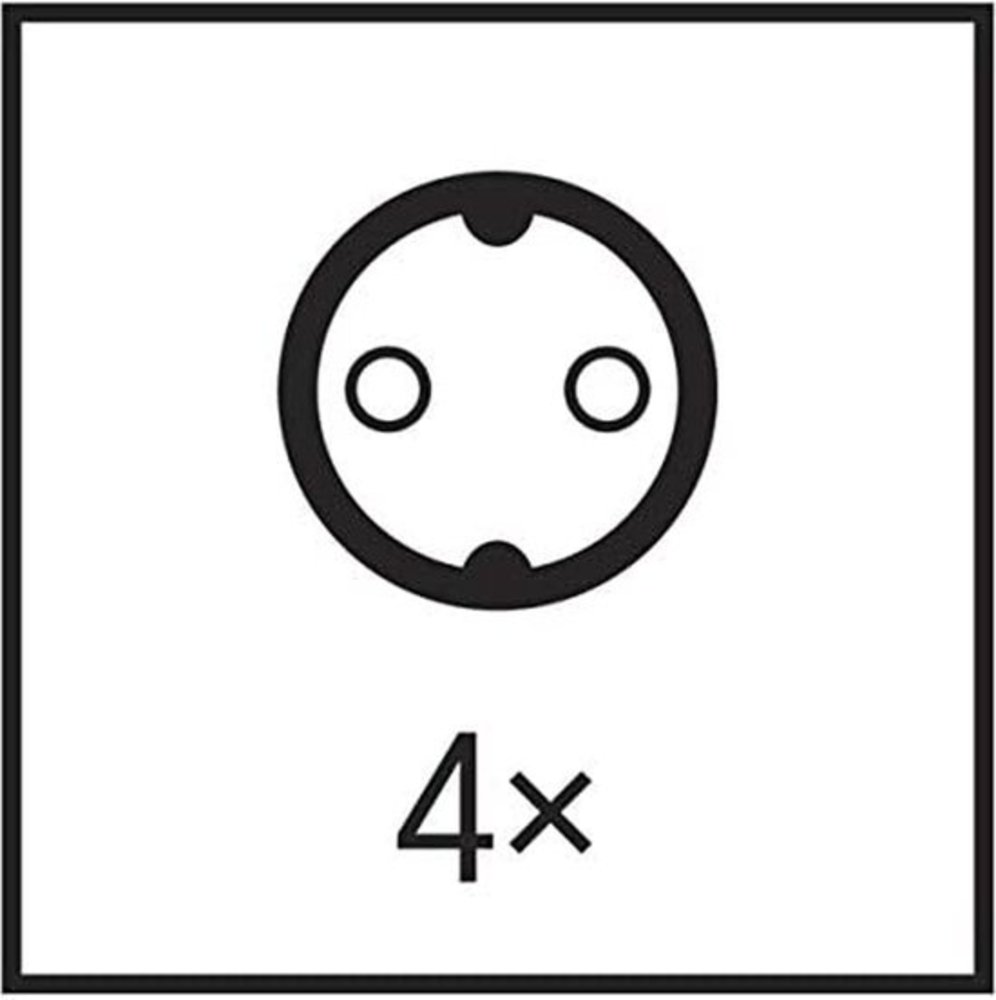 Discountershop Cable box extension cord cable reel cable extension reel with 4 earthed sockets 10 meters Cable reel reel 10 meter cable reel 240 volt | 2200 watts Discountershop Cable box extension cord cable reel cable extension reel with 4 earthed sockets 10 meters Cable reel reel 10 meter cable reel 240 volt | 2200 watts