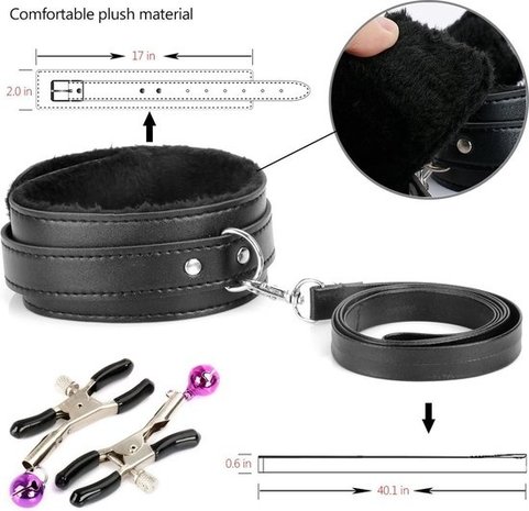 Discountershop BDSM Bondage Set - Seksspeeltjes voor koppels - Sex toys voor mannen en vrouwen - Valentijnsdag Cadeau Discountershop BDSM Bondage Set - Seksspeeltjes voor koppels - Sex toys voor mannen en vrouwen - Valentijnsdag Cadeau