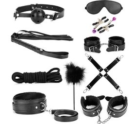 Discountershop BDSM Bondage Set - Seksspeeltjes voor koppels - Sex toys voor mannen en vrouwen - Valentijnsdag Cadeau Discountershop BDSM Bondage Set - Seksspeeltjes voor koppels - Sex toys voor mannen en vrouwen - Valentijnsdag Cadeau