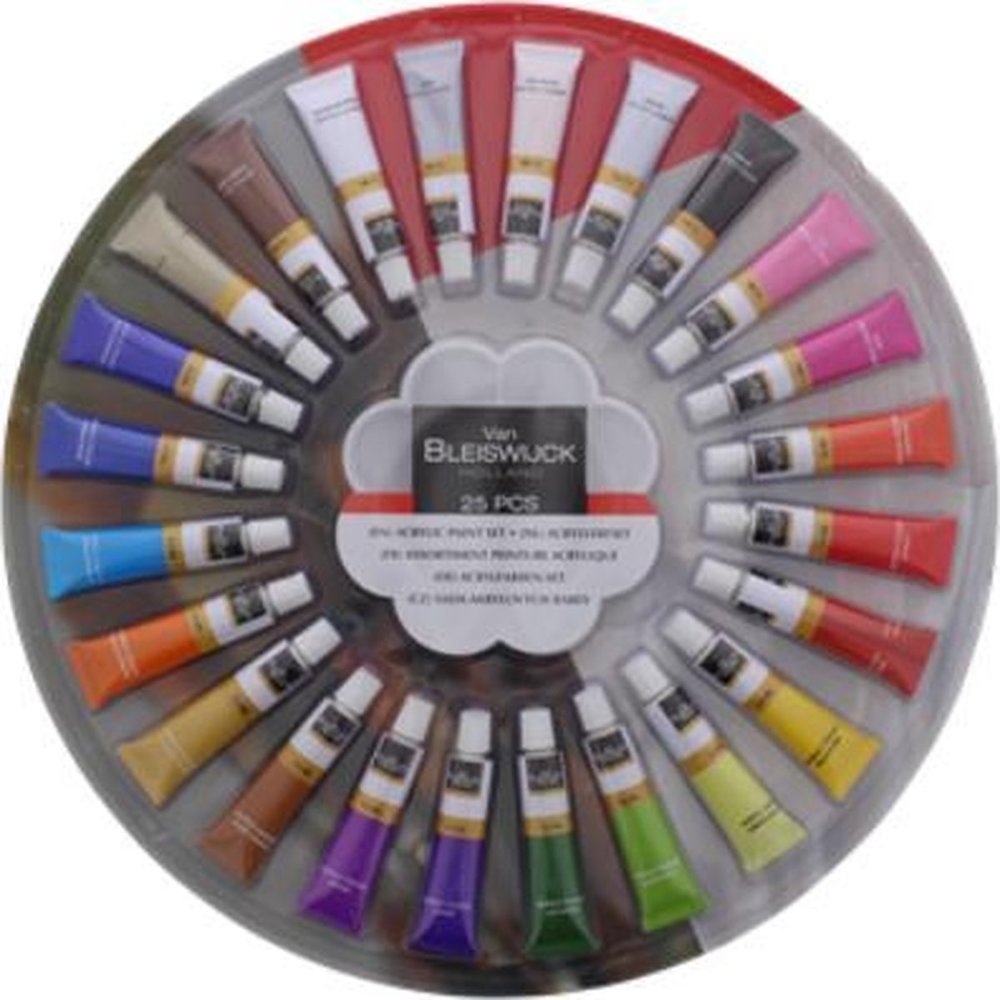 Van Bleiswijck Acrylverf Set Van Bleiswijck Holland - 25 Delig - 12 ML | acryl verf Set Van Bleiswijck Acrylverf Set Van Bleiswijck Holland - 25 Delig - 12 ML | acryl verf Set