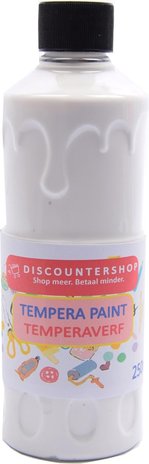 Discountershop Tempera paint 250 ML - 6 pieces - Blue - Yellow - Green - Red - White - Black - Set of 6x Acrylic paint / tempera paint - 6 colors - Bottle 250 ml - Tempera / acrylic paint - Hobby - craft material - Making a painting - Water-based paint - Hobby Discountershop Tempera paint 250 ML - 6 pieces - Blue - Yellow - Green - Red - White - Black - Set of 6x Acrylic paint / tempera paint - 6 colors - Bottle 250 ml - Tempera / acrylic paint - Hobby - craft material - Making a painting - Water-based paint - Hobby