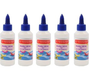 Discountershop 5 X All purpose glue 100ML - Glue - Glue for paper - Glue for cardboard - Glue for textiles - Glue for polystyrene foam. Discountershop 5 X All purpose glue 100ML - Glue - Glue for paper - Glue for cardboard - Glue for textiles - Glue for polystyrene foam.