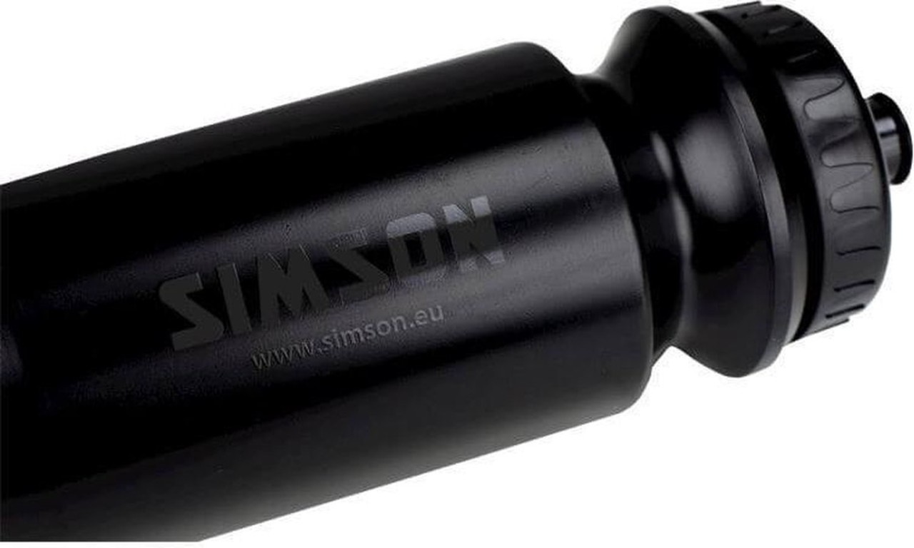 Merkloos Bidon Simson 600 ml - zwart Merkloos Bidon Simson 600 ml - zwart