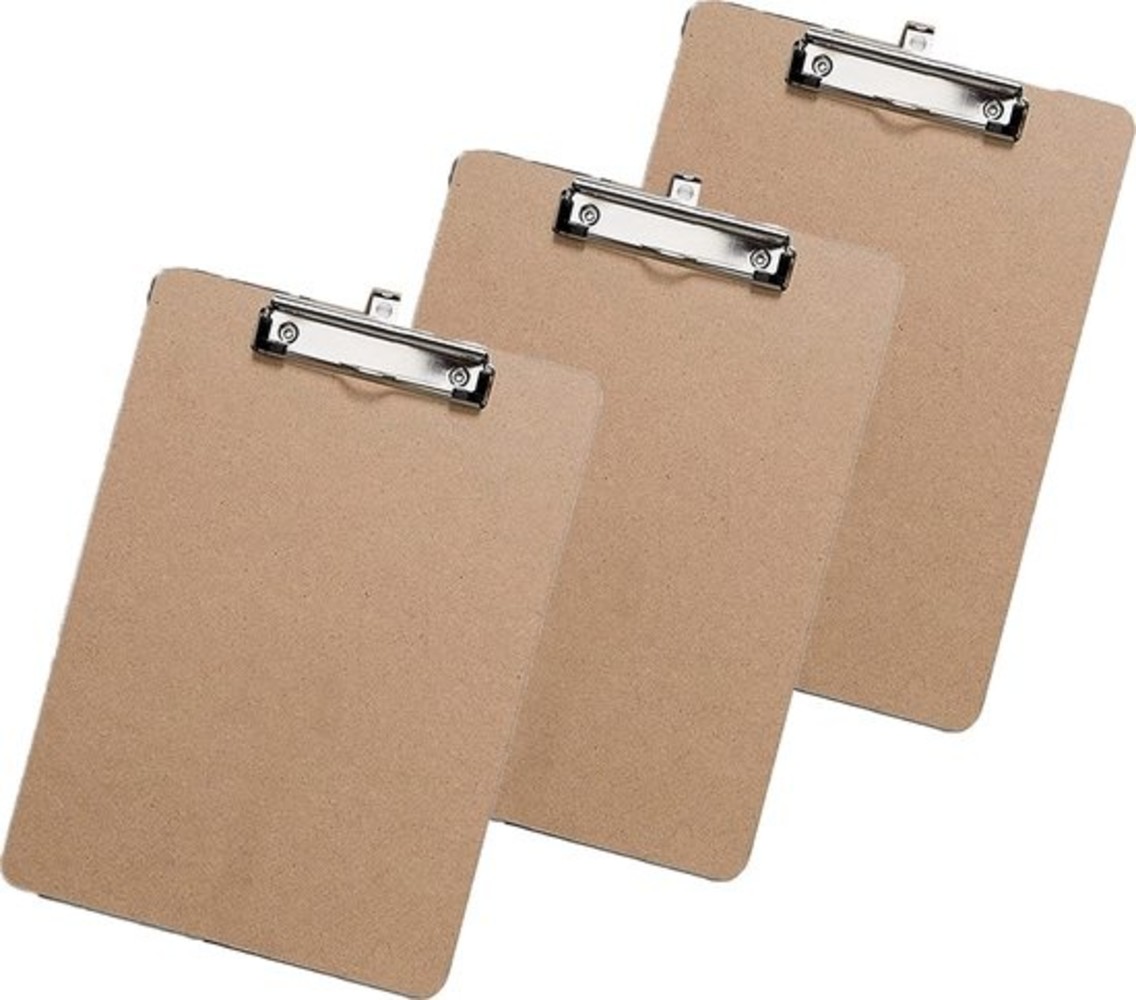 Discountershop 3x Klemborden - Klemborden B4 - Klemborden hout B4 39 x 28 x 0.3 cm Discountershop 3x Klemborden - Klemborden B4 - Klemborden hout B4 39 x 28 x 0.3 cm