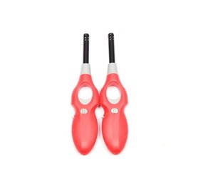 Discountershop Kitchen Lighter Set of 2 with Child Lock - Refillable Red Discountershop Kitchen Lighter Set of 2 with Child Lock - Refillable Red