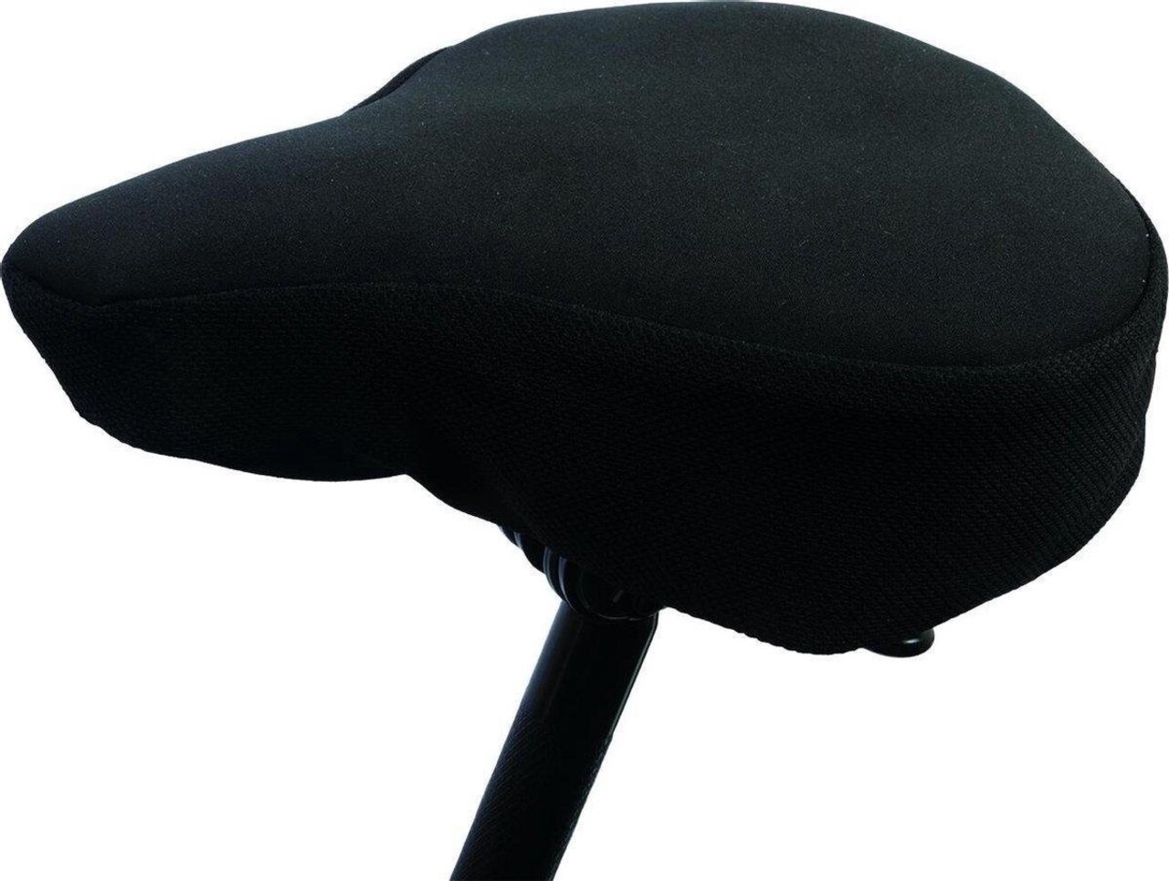 Merkloos Fietszadelhoes - Gel - Fietszadeldekje met Gel - Comfortabel Fietsen - Zwart Zadeldek met gel - Comfort fit Saddle cover with gel - Uni Zadelhoes - Zadeldoek