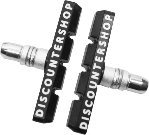 Discountershop V-Brake Remblokken 70mm – Remblokken Fiets voor Shimano Systemen – Cartridge Remblokjes met Sterke Remkracht voor Stadsfiets, MTB en E-bike