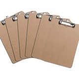 Discountershop 6x Klemborden - Klemborden B4 - Klemborden hout B4 39 x 28 x 0.3 cm