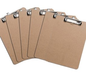 Discountershop 6x Klemborden - Klemborden B4 - Klemborden hout B4 39 x 28 x 0.3 cm Discountershop 6x Klemborden - Klemborden B4 - Klemborden hout B4 39 x 28 x 0.3 cm