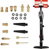 Discountershop Discountershop Bicycle pump Including Adapters 14 pieces black Discountershop Discountershop Bicycle pump Including Adapters 14 pieces black