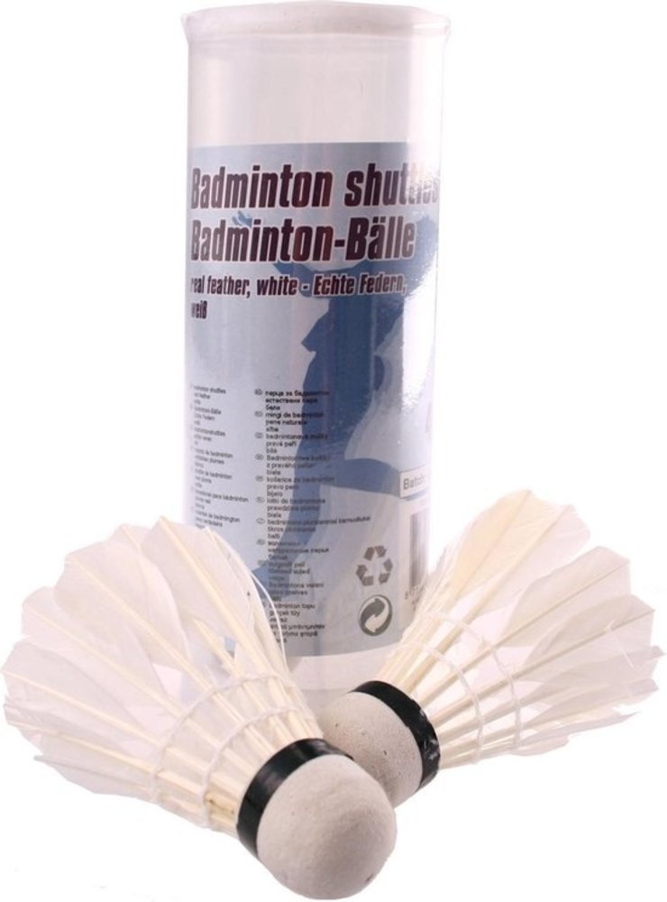 Merkloos Shuttles Voor Badminton Veren Wit 4 Stuks Merkloos Shuttles Voor Badminton Veren Wit 4 Stuks