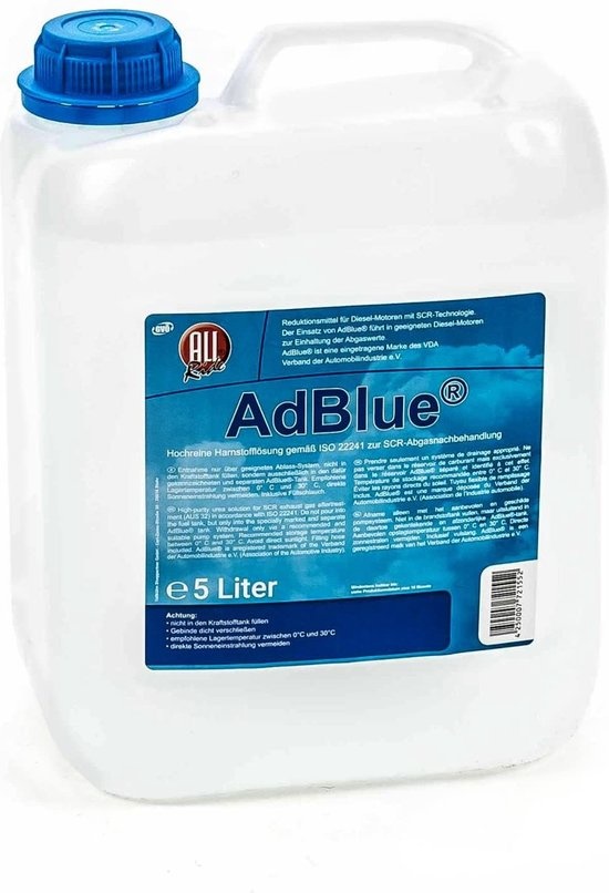 AdBlue, 5 liter, kapsel med påfyllningsslang, 150005