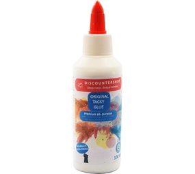 Discountershop Tacky Glue - Knutsellijm 100 ml - Lijm - All purpose glue - Glue - Kinderlijm - Knutselen - Goedkope knutsellijm Discountershop Tacky Glue - Knutsellijm 100 ml - Lijm - All purpose glue - Glue - Kinderlijm - Knutselen - Goedkope knutsellijm