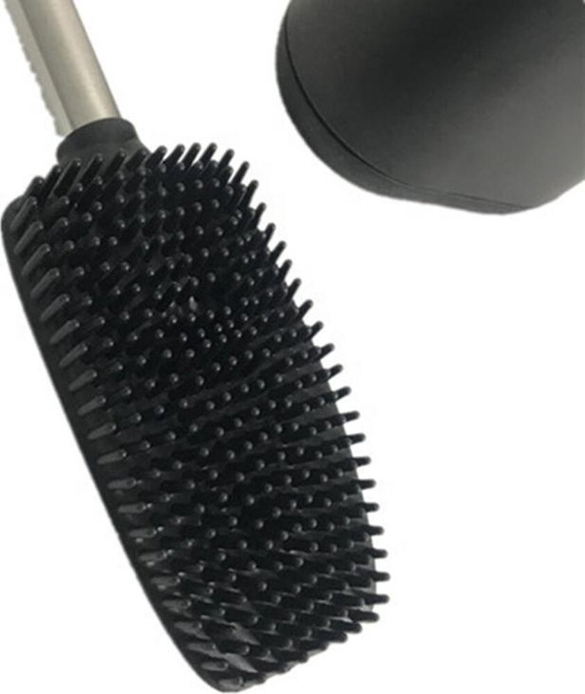 Discountershop Toiletborstel RVS Zwart - Wcborstel Rvs - RVS Toiletborstel in houder - Toiletborstelhouder - Wc borstel - borstel - Toiletborstel met houder vrijstaand - RVS geborsteld Discountershop Toiletborstel RVS Zwart - Wcborstel Rvs - RVS Toiletborstel in houder - Toiletborstelhouder - Wc borstel - borstel - Toiletborstel met houder vrijstaand - RVS geborsteld