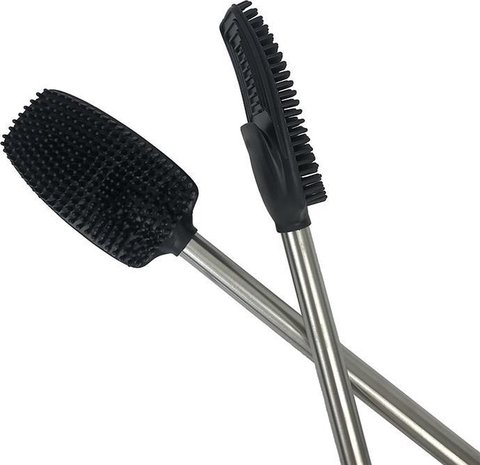 Discountershop Toilet brush stainless steel Black - Toilet brush Stainless steel - Stainless steel Toilet brush in holder - Toilet brush holder - Toilet brush - brush - Toilet brush with holder freestanding - Brushed stainless steel Discountershop Toilet brush stainless steel Black - Toilet brush Stainless steel - Stainless steel Toilet brush in holder - Toilet brush holder - Toilet brush - brush - Toilet brush with holder freestanding - Brushed stainless steel