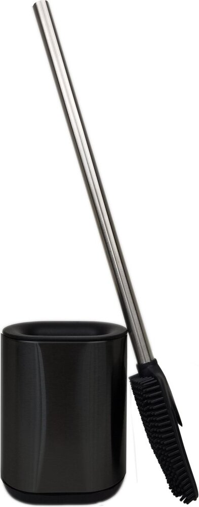 Discountershop Toiletborstel RVS Zwart - Wcborstel Rvs - RVS Toiletborstel in houder - Toiletborstelhouder - Wc borstel - borstel - Toiletborstel met houder vrijstaand - RVS geborsteld Discountershop Toiletborstel RVS Zwart - Wcborstel Rvs - RVS Toiletborstel in houder - Toiletborstelhouder - Wc borstel - borstel - Toiletborstel met houder vrijstaand - RVS geborsteld