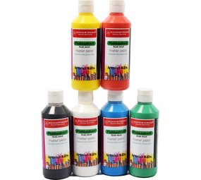Discountershop Poster paint Discountershop - Poster paint Basic water-based 6 pieces 250 ML - poster paint washable Poster paint children poster paint on wood Discountershop Poster paint Discountershop - Poster paint Basic water-based 6 pieces 250 ML - poster paint washable Poster paint children poster paint on wood