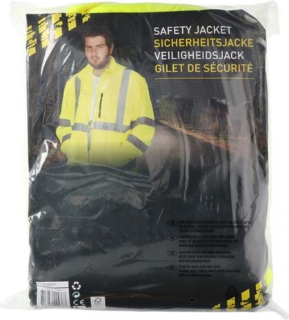 Dunlop - Reflector vest - Warning vest high reflector safety jacket with  pockets - SIZE L 