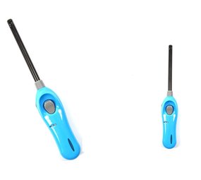 Discountershop Lighter with child protection - Barbecue lighter - Package of 2x BBQ lighters refillable| A Quality |Child Protection/Child Lock |2x  blue| 26 cm Discountershop Lighter with child protection - Barbecue lighter - Package of 2x BBQ lighters refillable| A Quality |Child Protection/Child Lock |2x  blue| 26 cm