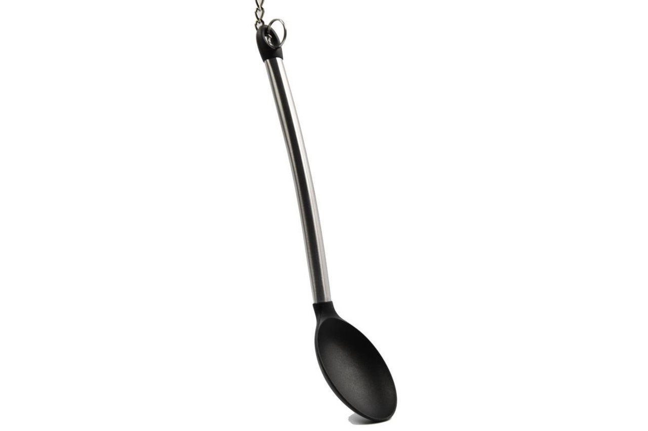 Merkloos Kitchenware serving spoon 35 stainless steel with soft plastic \ small size Merkloos Kitchenware serving spoon 35 stainless steel with soft plastic \ small size