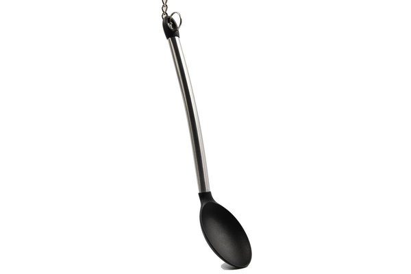 Merkloos Kitchenware serving spoon 35 stainless steel with soft plastic \ small size Merkloos Kitchenware serving spoon 35 stainless steel with soft plastic \ small size