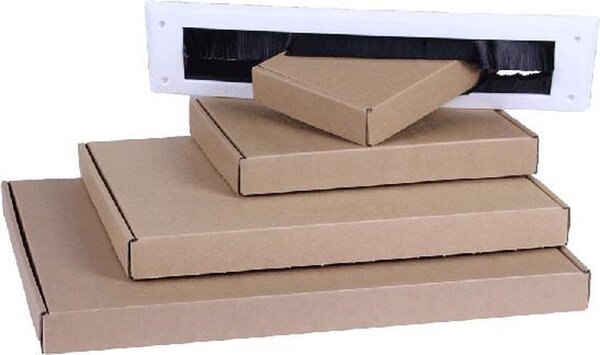 Merkloos Mailbox box letterbox boxes A5 120 pieces with top cover white 255 x 160 x 28 m