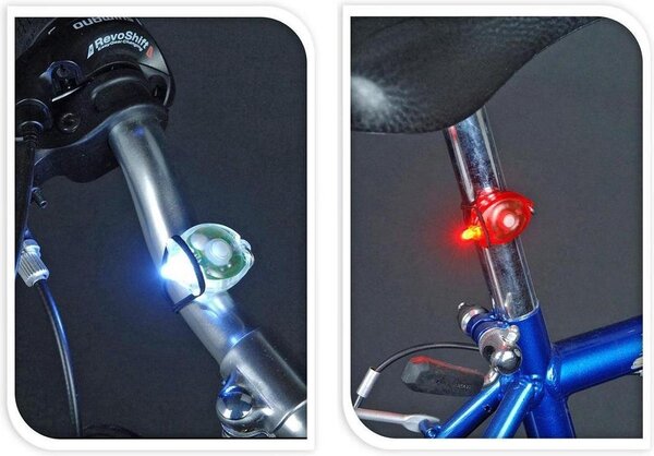 Discountershop Bicycle lights for little money 2 pcs Discountershop Bicycle lights for little money 2 pcs