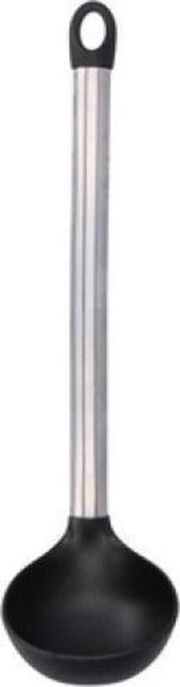 Alpina Alpina Soeplepel 31 X 8 Cm Rvs/nylon Zwart/zilver Alpina Alpina Soeplepel 31 X 8 Cm Rvs/nylon Zwart/zilver