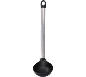 Alpina Alpina Soeplepel 31 X 8 Cm Rvs/nylon Zwart/zilver Alpina Alpina Soeplepel 31 X 8 Cm Rvs/nylon Zwart/zilver
