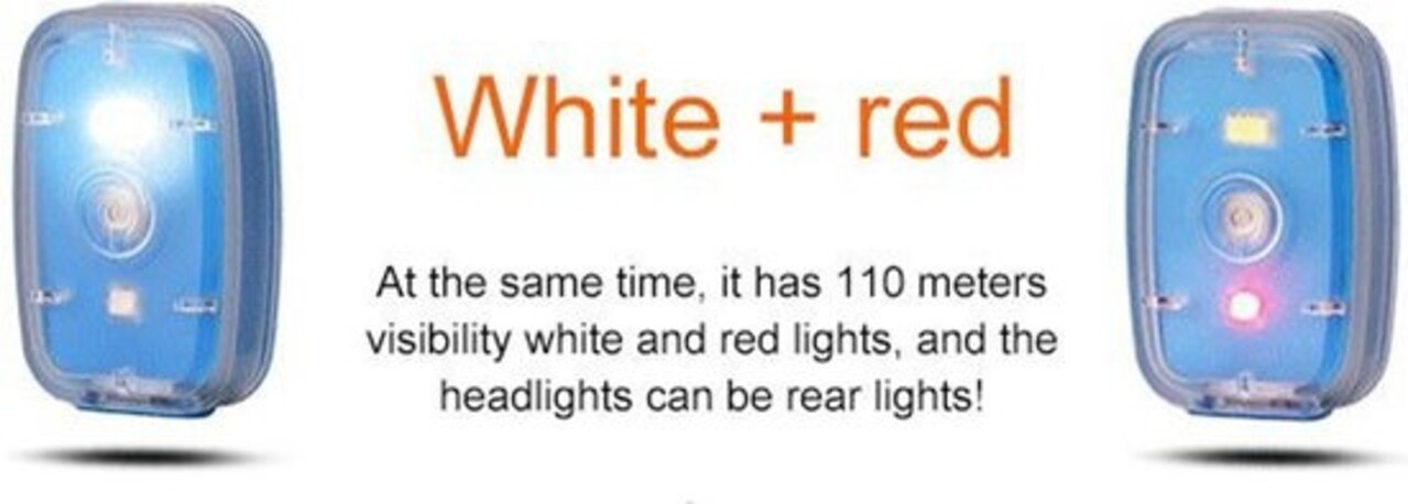 Merkloos Pink Outdoor Safety Lamp | Mountain bike rear light | bicycle light | helmet light USB charging | balance car safety light night running light