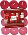 Tealights with 4 Burning Hours - Tealights - Scented Tealights - Tealights - 24 Tealights with Scent - Red Berries scented tealights Tealights with 4 Burning Hours - Tealights - Scented Tealights - Tealights - 24 Tealights with Scent - Red Berries scented tealights