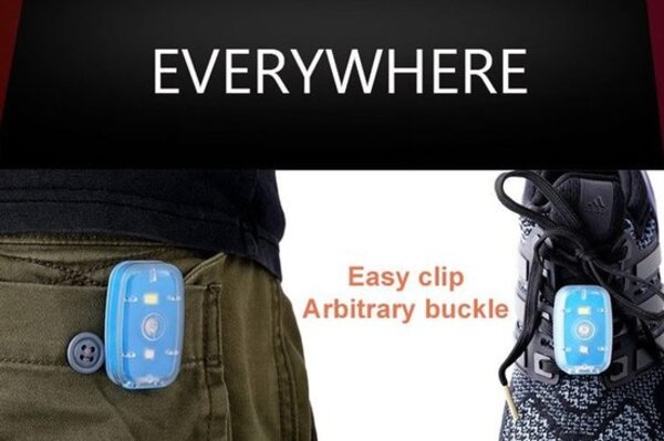 Merkloos Green Outdoor Safety Lamp | Mountain bike rear light | bicycle light | helmet light USB charging | balance car safety light night running light