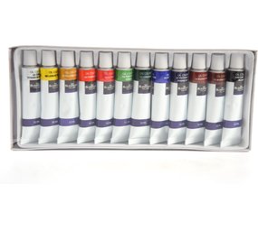 Van Bleiswijck Acrylic Paint Set with 12 Color Tubes |12 x 12 ml| High Quality Non Toxic Rich Pigments Perfect For Paper Stone Wood T-Shirt Canvas, Ideal For Kids And Adults, Beginners Or Professional Van Bleiswijck Acrylic Paint Set with 12 Color Tubes |12 x 12 ml| High Quality Non Toxic Rich Pigments Perfect For Paper Stone Wood T-Shirt Canvas, Ideal For Kids And Adults, Beginners Or Professional