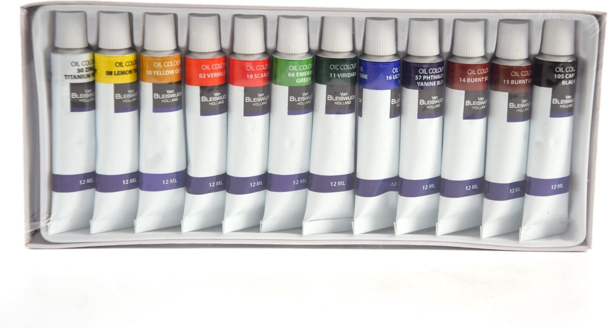 Acrylic Paint Set with 12 Color Tubes |12 x 12 ml| High Quality Non ...
