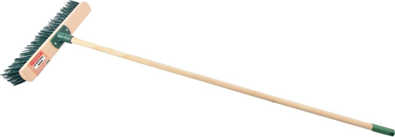 Discountershop Broom 40 cm including steel 120 cm green Household Broom firm Discountershop Broom 40 cm including steel 120 cm green Household Broom firm
