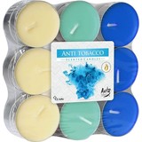 Delaram 18x Scented tea lights - Scented candles Anti-Tobacco scent - Tea lights