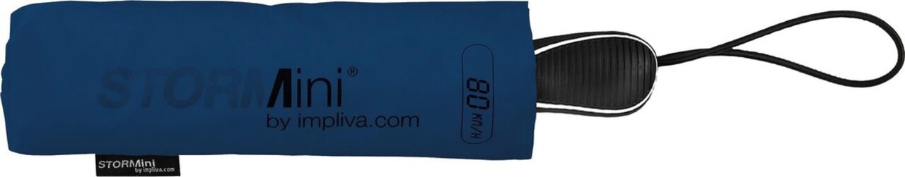 STORMini® Storm umbrella - Anti storm umbrella - STORMini Aerodynamic folding storm umbrella Blue - hand opening Blue STORMini® Storm umbrella - Anti storm umbrella - STORMini Aerodynamic folding storm umbrella Blue - hand opening Blue