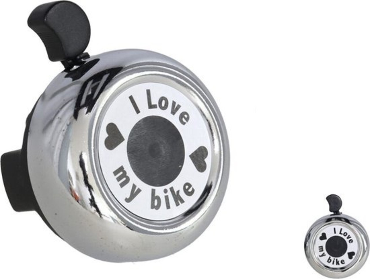 Discountershop Striking Retro Bicycle Bell for Safe Cycling: Stylish Sound, Compact Size - 5.5 cm x 3 cm x 5.5 cm