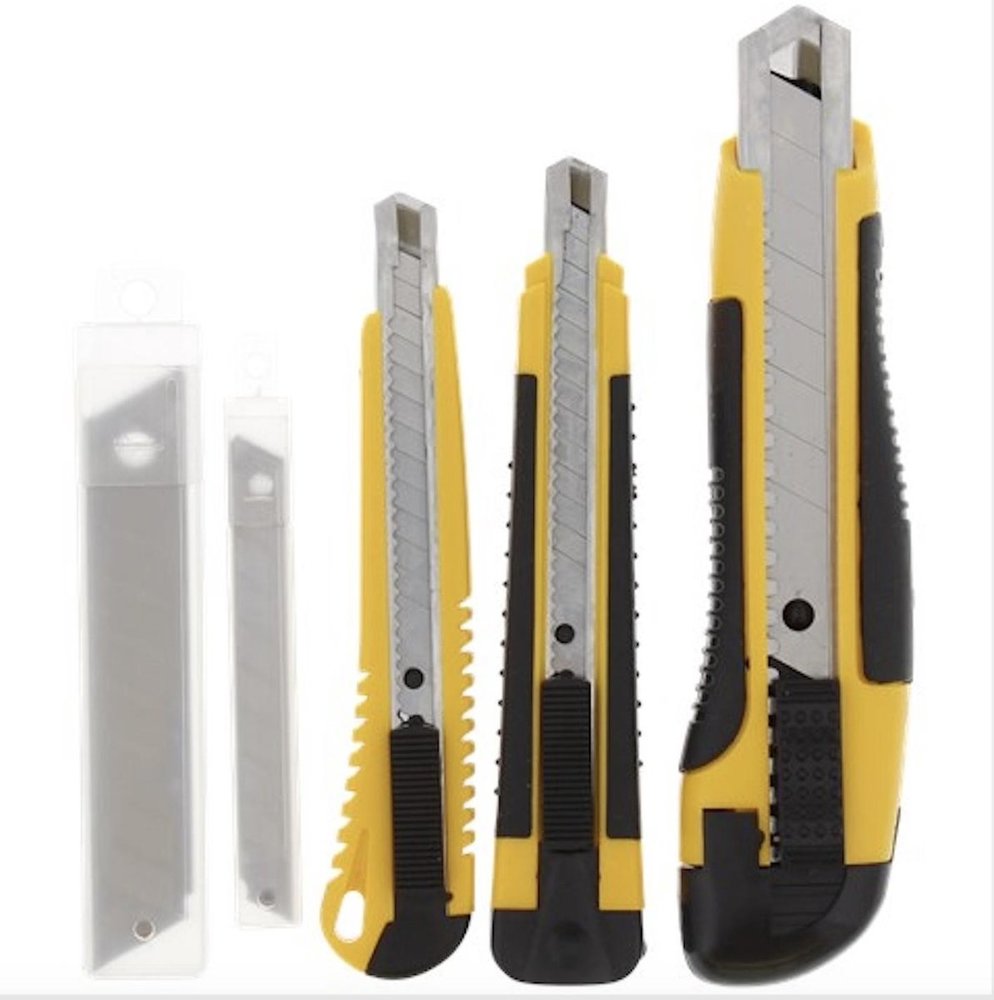 Merkloos Break-off blades 3 pieces with spare blades - Snap-off blade set 26 Pieces including spare blades Merkloos Break-off blades 3 pieces with spare blades - Snap-off blade set 26 Pieces including spare blades