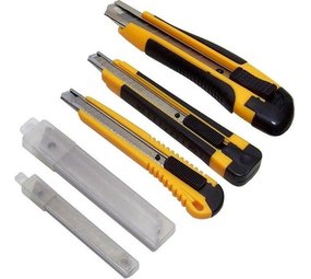 Merkloos Break-off blades 3 pieces with spare blades - Snap-off blade set 26 Pieces including spare blades Merkloos Break-off blades 3 pieces with spare blades - Snap-off blade set 26 Pieces including spare blades