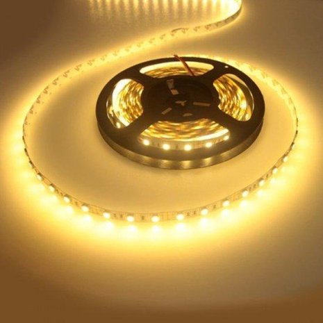 Merkloos 5M LED strip - Warm white - Dimmable - 300 LED - With Adapter Merkloos 5M LED strip - Warm white - Dimmable - 300 LED - With Adapter