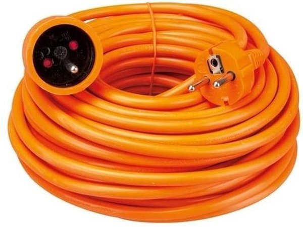 Merkloos Extension cord - Splash-proof IP44 - With protective earth - 20 meters - Extension cord - Extension cord - 20 meters - Luxury extension cord orange with pin earth - 20 meters - extension cable Merkloos Extension cord - Splash-proof IP44 - With protective earth - 20 meters - Extension cord - Extension cord - 20 meters - Luxury extension cord orange with pin earth - 20 meters - extension cable