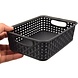 Merkloos 4x Opbergmand | met gevlochten rotan design voor badkamer | ergonomische handgrepen Merkloos 4x Opbergmand | met gevlochten rotan design voor badkamer | ergonomische handgrepen