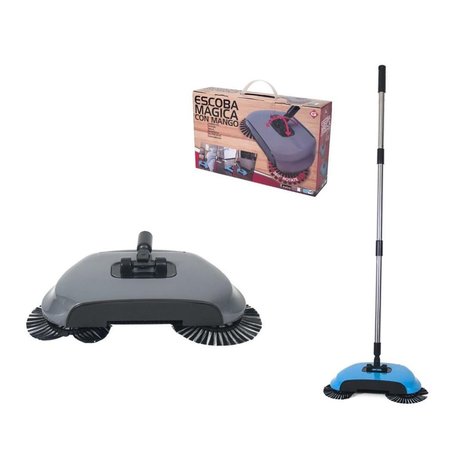 Gerimport Gerimport Broom Magic 30 X 112 Cm Stainless Steel Blue/silver 2-piece Gerimport Gerimport Broom Magic 30 X 112 Cm Stainless Steel Blue/silver 2-piece