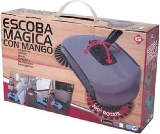 Gerimport Gerimport Broom Magic 30 X 112 Cm Stainless Steel Blue/silver 2-piece Gerimport Gerimport Broom Magic 30 X 112 Cm Stainless Steel Blue/silver 2-piece