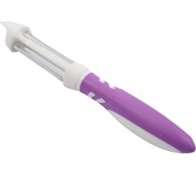 Merkloos Dunschiller met kapje | Schilmes | Fruitsnijder | Groenteschiller | Aardappeldunschiller | appelschiller | aardappelschilmesje