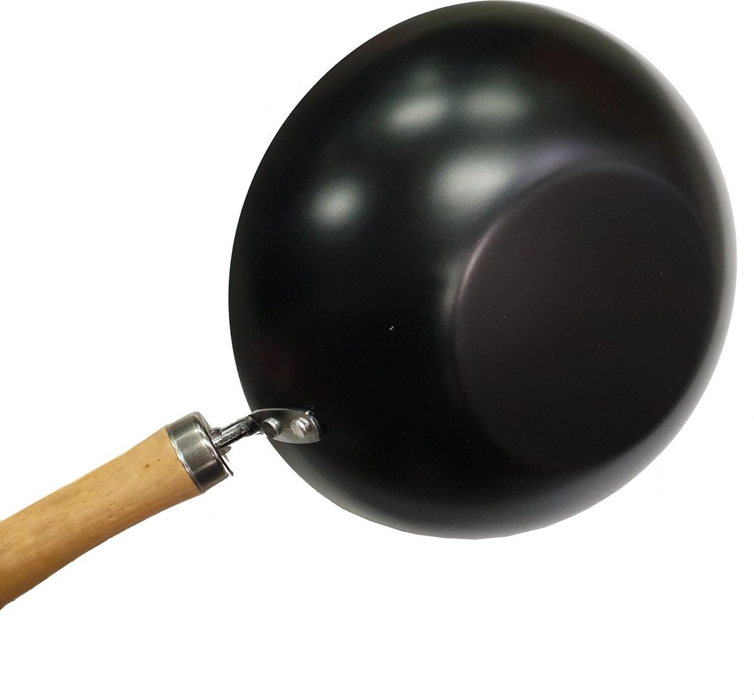 Merkloos Kitchen pan Non-stick coating - wok pan - wooden handle - non-stick - Ø 30 cm - Wok 30 cm wooden handle Merkloos Kitchen pan Non-stick coating - wok pan - wooden handle - non-stick - Ø 30 cm - Wok 30 cm wooden handle