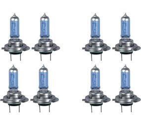 Grundig Voltage Automotive H7 Headlight Bulb Blue Eagle Brighter Upgrade for High Beam Low Beam Driving Fog Lamp (Pair) - H7 Car Bulbs - H7 - 12V 55W - 8 Piece | Blue